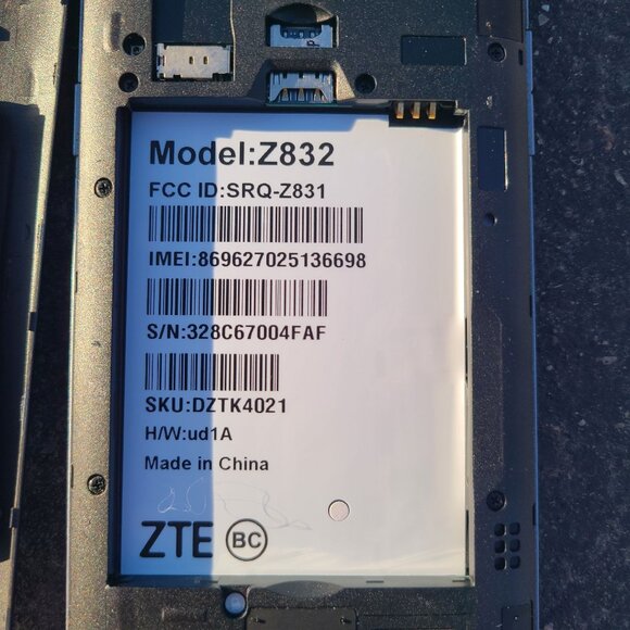 Cricket Wireless ZTE Z832 Sonata 3 Smartphone - Black - Picture 14 of 16